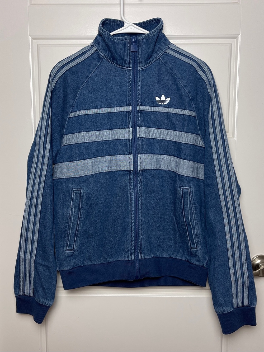 adidas Originals Adicolor First Blue Denim Track Top Men S NWT JX6457